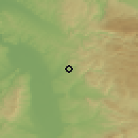 Shaded relief of the 52 km around Senje, drawn from the GMTED2010 grid