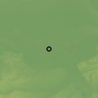 Shaded relief of the 52 km around Skela, drawn from the GMTED2010 grid