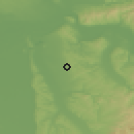 Shaded relief of the 52 km around Smoljinac, drawn from the GMTED2010 grid