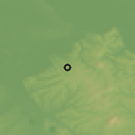 Shaded relief of the 52 km around Sremčica, drawn from the GMTED2010 grid