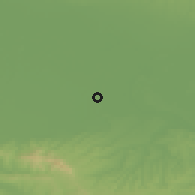 Shaded relief of the 52 km around Štitar, drawn from the GMTED2010 grid