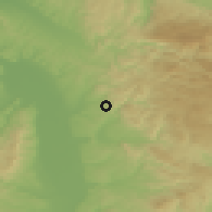 Shaded relief of the 52 km around Stubica, drawn from the GMTED2010 grid