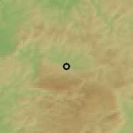 Shaded relief of the 52 km around Suvi Do, drawn from the GMTED2010 grid