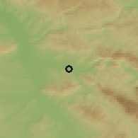 Shaded relief of the 52 km around Suvi Do, drawn from the GMTED2010 grid