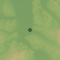 Shaded relief of the 52 km around Svilajnac, drawn from the GMTED2010 grid