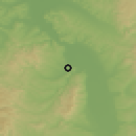 Shaded relief of the 52 km around Trnava, drawn from the GMTED2010 grid
