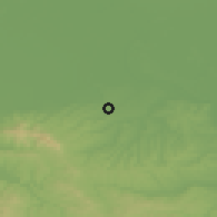 Shaded relief of the 52 km around Varna, drawn from the GMTED2010 grid