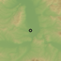 Shaded relief of the 52 km around Varvarin (village), drawn from the GMTED2010 grid