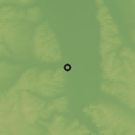 Shaded relief of the 52 km around Velika Plana, drawn from the GMTED2010 grid