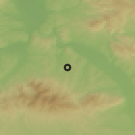 Shaded relief of the 52 km around Veliki Šiljegovac, drawn from the GMTED2010 grid