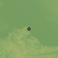 Shaded relief of the 52 km around Veliko Selo, drawn from the GMTED2010 grid