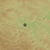 Shaded relief of the 52 km around Visibaba, drawn from the GMTED2010 grid