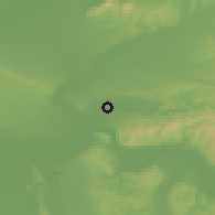 Shaded relief of the 52 km around Vračev Gaj, drawn from the GMTED2010 grid