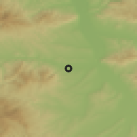 Shaded relief of the 52 km around Žitorađa, drawn from the GMTED2010 grid