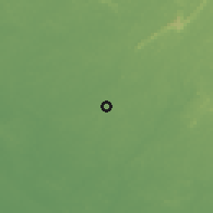 Shaded relief of the 60 km around Foindu, drawn from the GMTED2010 grid