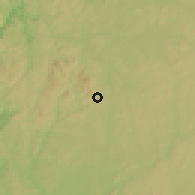 Shaded relief of the 60 km around Kabala, drawn from the GMTED2010 grid