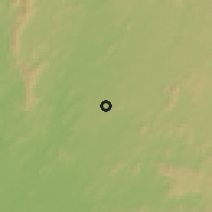 Shaded relief of the 60 km around Kailahun, drawn from the GMTED2010 grid