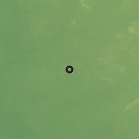Shaded relief of the 60 km around Koribondo, drawn from the GMTED2010 grid
