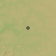 Shaded relief of the 60 km around Bindi, drawn from the GMTED2010 grid