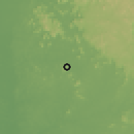 Shaded relief of the 60 km around Mamboma, drawn from the GMTED2010 grid