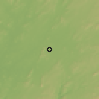 Shaded relief of the 60 km around Mobai, drawn from the GMTED2010 grid