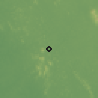Shaded relief of the 60 km around Moyamba, drawn from the GMTED2010 grid