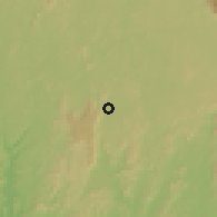 Shaded relief of the 60 km around Ndoyogbo, drawn from the GMTED2010 grid