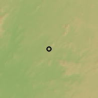Shaded relief of the 60 km around Nyandehun-Mendegelema, drawn from the GMTED2010 grid