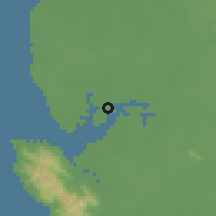 Shaded relief of the 60 km around Pepel, drawn from the GMTED2010 grid