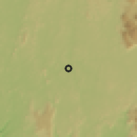 Shaded relief of the 60 km around Peyima, drawn from the GMTED2010 grid