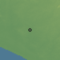 Shaded relief of the 60 km around Pujehun, drawn from the GMTED2010 grid