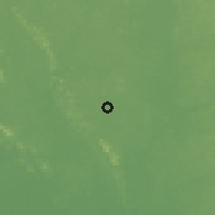 Shaded relief of the 60 km around Serabu, drawn from the GMTED2010 grid