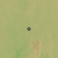Shaded relief of the 60 km around Tefeya, drawn from the GMTED2010 grid
