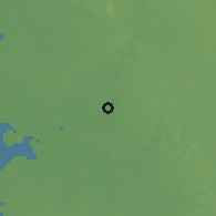Shaded relief of the 60 km around Tombo Walla, drawn from the GMTED2010 grid