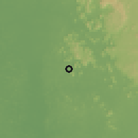 Shaded relief of the 60 km around Yamandu, drawn from the GMTED2010 grid