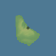 Shaded relief of the 60 km around Bathsheba, drawn from the GMTED2010 grid