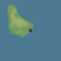 Shaded relief of the 60 km around Crane, drawn from the GMTED2010 grid
