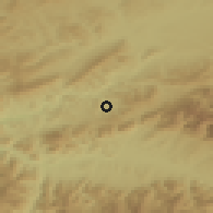 Shaded relief of the 50 km around Chlebnice, drawn from the GMTED2010 grid