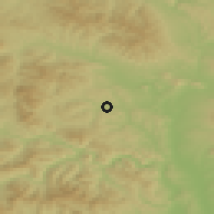 Shaded relief of the 50 km around Chminianska Nová Ves, drawn from the GMTED2010 grid
