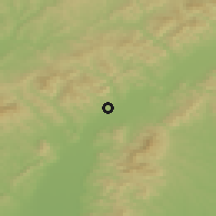 Shaded relief of the 50 km around Chocholná - Velčice, drawn from the GMTED2010 grid