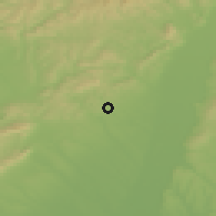 Shaded relief of the 50 km around Chtelnica, drawn from the GMTED2010 grid