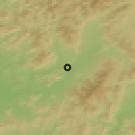 Shaded relief of the 50 km around Diviaky nad Nitricou, drawn from the GMTED2010 grid