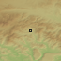 Shaded relief of the 50 km around Dobšiná, drawn from the GMTED2010 grid