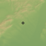 Shaded relief of the 50 km around Dolná Krupá, drawn from the GMTED2010 grid