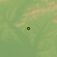 Shaded relief of the 50 km around Dolné Obdokovce, drawn from the GMTED2010 grid