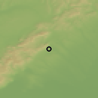 Shaded relief of the 50 km around Dolné Orešany, drawn from the GMTED2010 grid
