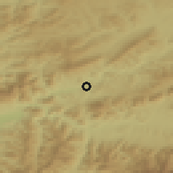 Shaded relief of the 50 km around Dolný Kubín, drawn from the GMTED2010 grid