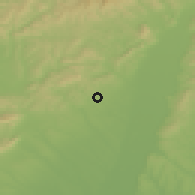 Shaded relief of the 50 km around Dolný Lopašov, drawn from the GMTED2010 grid