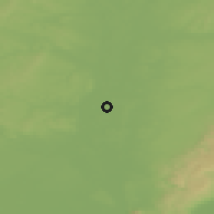 Shaded relief of the 50 km around Gajary, drawn from the GMTED2010 grid