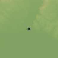 Shaded relief of the 50 km around Galanta, drawn from the GMTED2010 grid